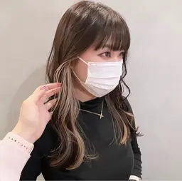 【🎀大人気！デザインカラー🎀】インナーカラー・イヤリングカラー（ブリーチ1回）➕オンカラー➕高保湿トリートメント