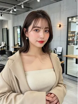 【少しだけ変えたい方へ✨】カット➕ポイントカラー(ケアブリーチ込み🫧)