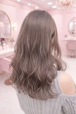 カラー＋トリートメント＋スタイリング込（※ブリーチなし／ツヤ・透明感重視🤍）