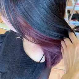 インナーカラー、グラデーション、ハイライト、＋スチームトリートメント