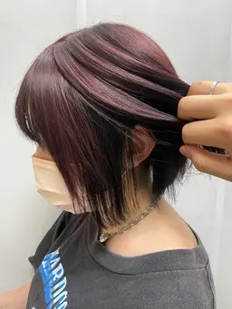 【🌈ダメージを抑えてブリーチしたい方に🌈】アンブレラカラー（ブリーチ、カラー）➕カット➕オラプレックストリートメント