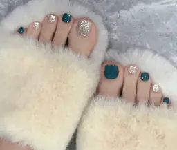 【👣フット】ワンカラー(ラメ+300)¥5500