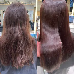 圧倒的艶髪✨美髪縮毛矯正✨+oggiotto 4step トリートメント