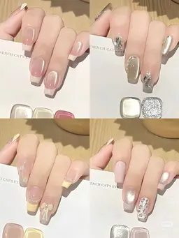 【新規オフ無料】当店No.1斜め/全面マグネット・ライトフレンチ/ラメフレンチ/フレンチジェル