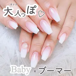 💅チップ長さ出し＋マグネットフレンチ/ベイビーブーマー/ハートマグネット/ビー玉マグネット8980