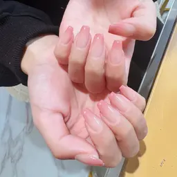 【大人気🌟】自爪ベビーブーマー/ラメグラデーション💅🏻 (ベース色付き、マグネット変更無料)¥4980