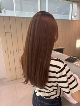 髪質改善カラー + サービストリートメント🫧