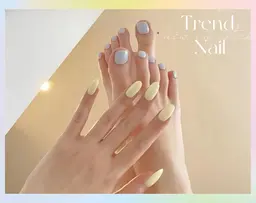 【FOOT&HAND】ワンカラー/ラメグラデ パラジェル有 同時施術可