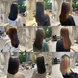 カット+髪質改善カラー+髪質改善トリートメント　¥