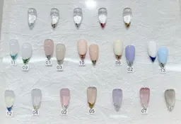 【☆NEW☆SNSで話題のガラスフレンチ】★初回ソフトジェルオフ無料