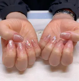 デザイン2本コース🌷(1種類のデザインを両手に一本ずつ計2本、残りはワンカラーまたはラメグラデーションとなります。)