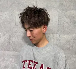【💈新規メンズ限定💈】カット+ハイライト・メッシュ+パーマ