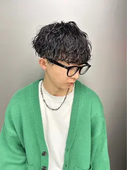 メンズスタイル平日限定［🔥一日一名限定🔥］カット+波巻きツイスパMIXパーマ