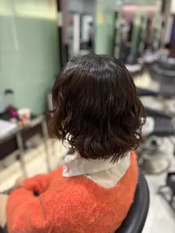 【⚠️木、土限定!先着2名!】ボブパーマ✨自然乾燥パーマです!柔らかい質感好きな方おすすめです🫶🏽