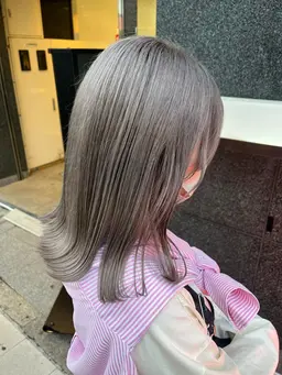 【学割有り】🐩🫧顔周りカット+ケアブリーチ+天使の艶カラー+4stepトリートメント🏹 ̖́-