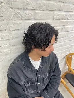 メンズカット+パーマ