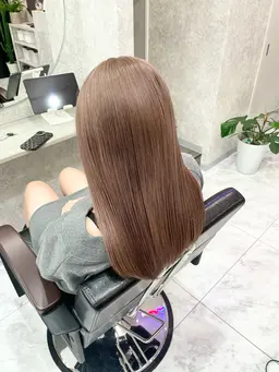 💎艶々ダブルカラー💎ブリーチリタッチ＋オンカラー【前処理.中間処理.ケアトリートメント付き】