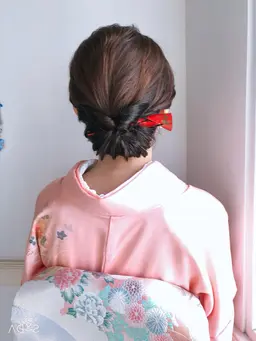 訪問着着付けで＋ヘアセット