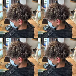 メンズカット＋パーマ＋トリートメント　【ツイストスパイラル・波巻き・ニュアンスパーマ】