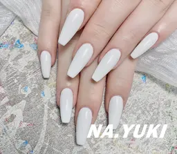 オフなしチップ長さだし+ワンカラー／ラメグラ6500(ジェルオフ+500円)