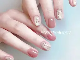 「人気NO.2」自爪100分4本アート・パーツつけ放題・ケア付15960→6980