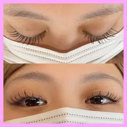 マツエク100本まで🪽（＋料金でフラットラッシュ、ダブルフラット、ボリュームラッシュ、バインドロックへ変更可能）