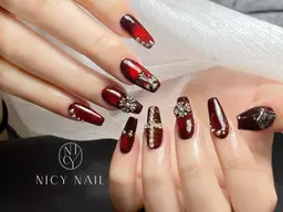 【チップ長さだし】ワンカラー＋パーツつけ放題