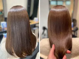 カット＋髪質改善縮毛矯正＋髪質改善カラー＋オリジナルトリートメント