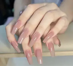 hand チップ長さだしワンカラーorラメグラデーション