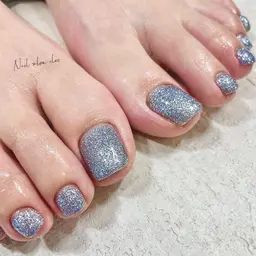 ☆1月平日限定☆【フット】【オフなしの方】👣ワンカラー/ラメグラ✨パラジェル無料