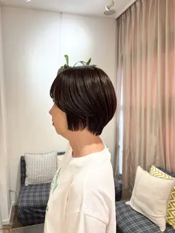 グレイカラー(白髪染め)+カット🌿