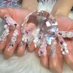 ❤️2月限定❤️【オフあり】チップ長さ出し10本+持ち込みアート10本【事前連絡必須】