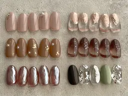 【オフ込み】サンプルデザインa☺︎ベースパラジェル変更+600円