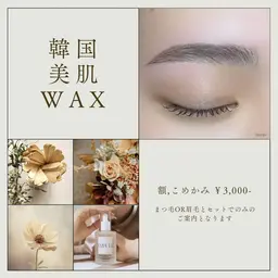 韓国美肌ワックス+眉ワックス ￥8300
