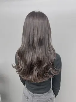 🫧初カラーの方におすすめ🫧ブリーチなしで叶う❤︎透明感抜群な艶カラー🪽グレージュ🩶