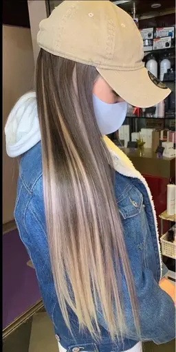 編み込みエクステ50本×馴染ませカット付き‼️💇🏻‍♀️