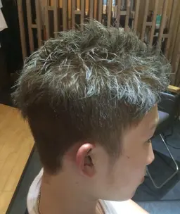 メンズカット+N.オ-ガニックカラ-+ナノイオンスチームトリートメント¥7000