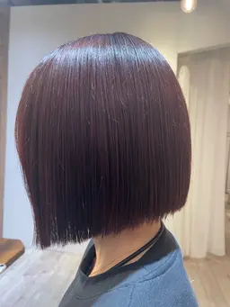 🩶艶カラー+ボブカット+トリートメント
