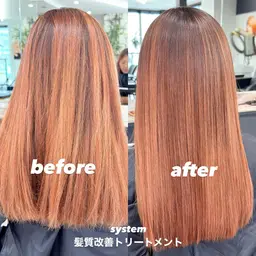 ブリーチ1回✖️カラー✖️トリートメント