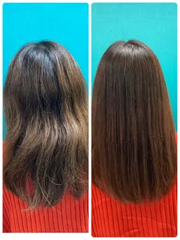 縮毛矯正（ cutなし）＋hair mask＋shampoo