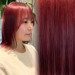 【🍒ミニモ学割🍒】透明感カラー+艶々トリートメント🫧✨