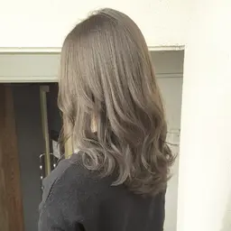 💙赤味を抑えた透明感throwカラー➕似合わせカット➕マスクTR　アッシュグレージュオリーブ韓国風