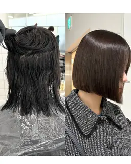 ✨カット+ケア縮毛矯正✨