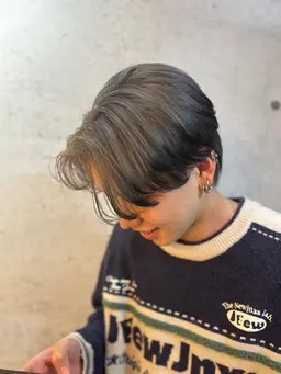 men'sカット⛓️マッシュ/ショート/韓国風ウルフ/センターパート