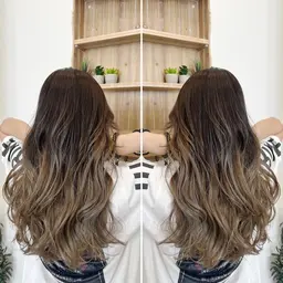 ✂️期間限定✂️《特別プライス》外国人風バレイヤージュorエアタッチ＋艶カラー＋tokioTR《学生割−¥1000円》