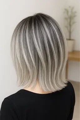 【透明感MAX】大人ボブの外国人風シャドールーツカラー＆酸熱トリートメント🫧✨最高級ケアブリーチ使用✨