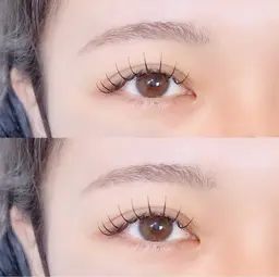 ミニモ限定価格マツエク100本✨【コーティング韓国風束間仕上げ】