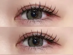 フラットラッシュ120本➕束感仕上げ