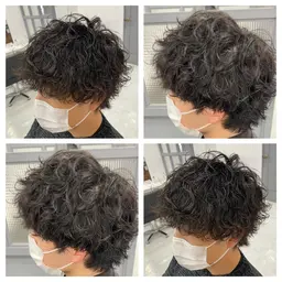 【平日限定モデルメニュー💜ྀི】メンズ🥀パーマ🌼＋トリートメント☘️