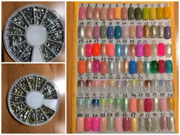 オフなしメニュー💕在庫処分❗️ワンカラー、グラデ¥4000😵カラー盛り沢山😆時間があまればつけ放題パーツあります✨